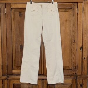 Cabela’s Off White Khaki Cargo Pocket Mid Rise Pants Sz. 6 Tall